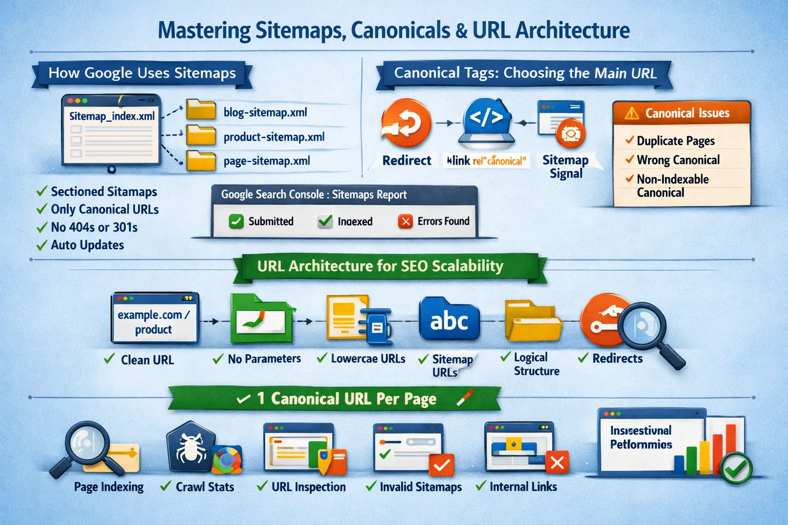Pillar 11 Sitemaps, Canonicals & URL Architecture (Google Search Console)-Optimized