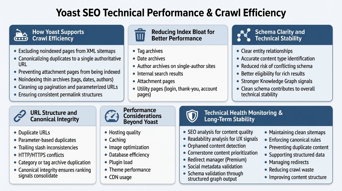 Pillar 11 — Yoast SEO Performance, Crawl Efficiency & Technical Health Optimization