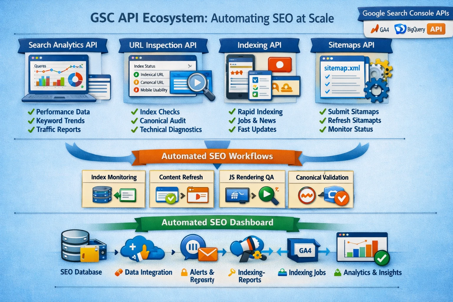 Pillar 12 GSC APIs, Indexing API & Automation Workflows-Optimized