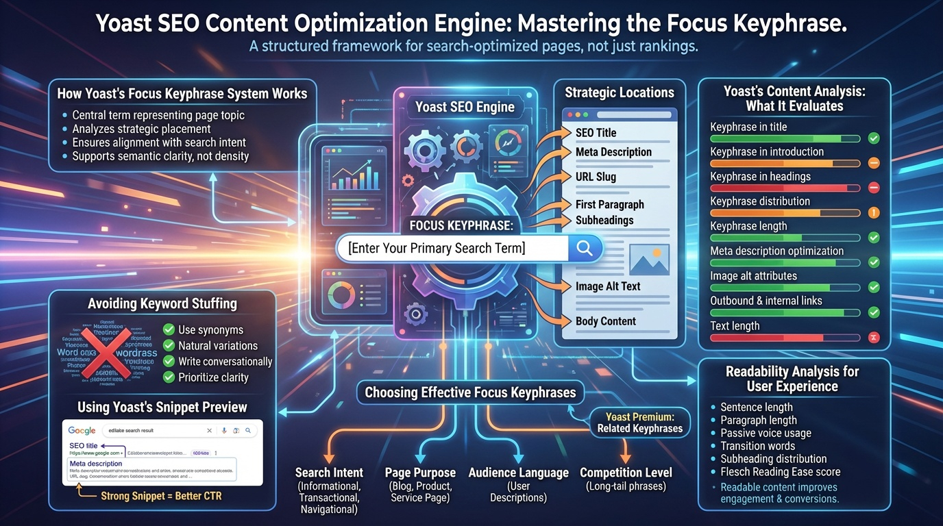 Pillar 2 — Yoast SEO Content Optimization & Focus Keyphrase Strategy