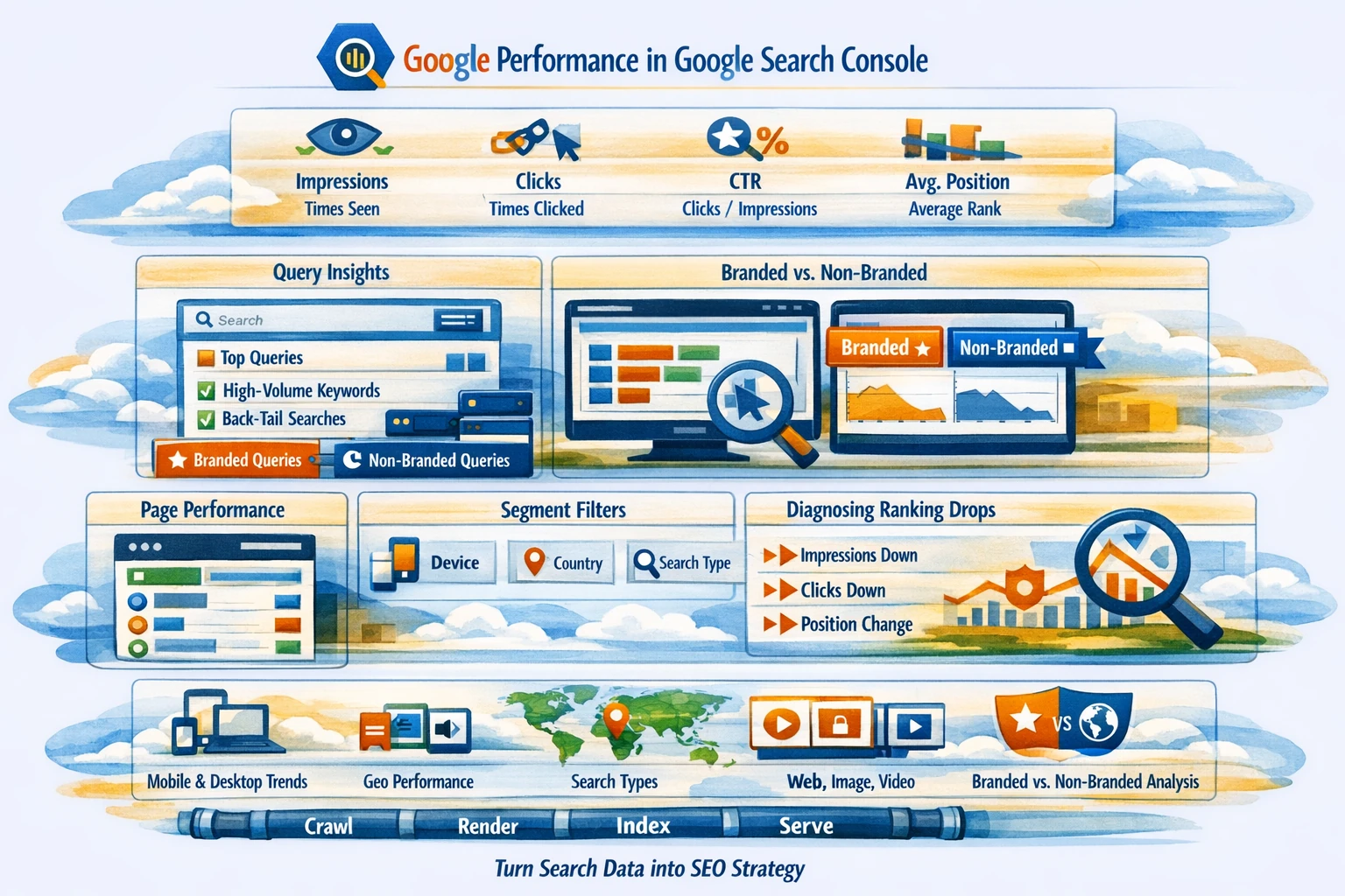 Pillar 3 Search Performance, Queries & Ranking Signals (Google Search Console)-Optimized