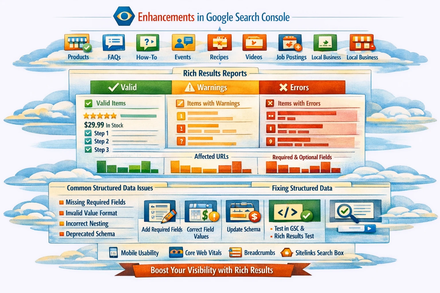Pillar 5 Enhancements, Structured Data & Rich Results (Google Search Console)-Optimized