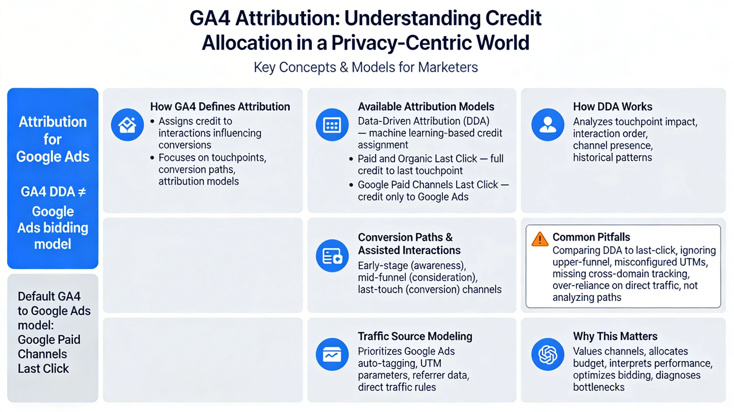 Pillar 5 GA4 Attribution, Traffic Source Modeling & Conversion Path Analysis-Optimized