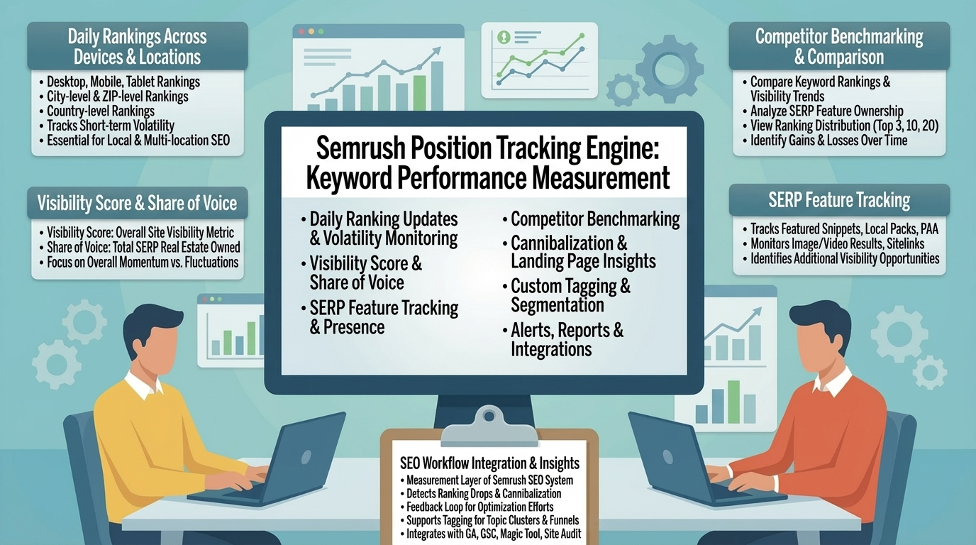 Pillar 5 — Semrush Position Tracking & SERP Monitoring