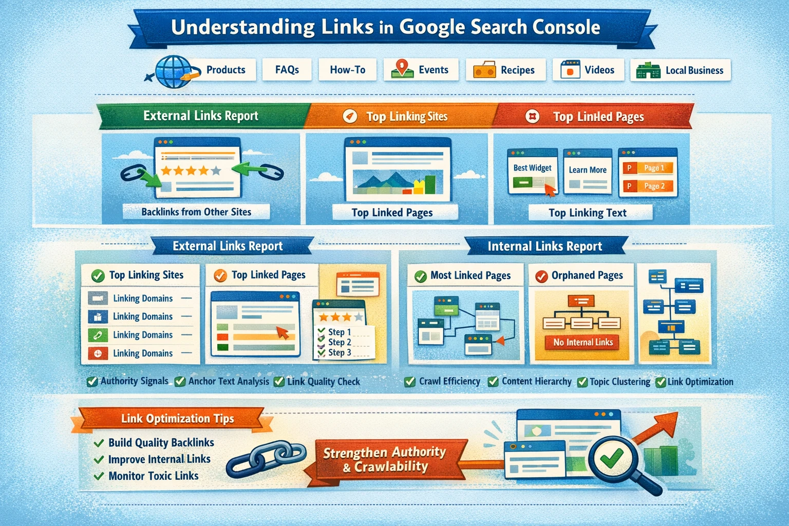 Pillar 6 Links, Backlinks & Internal Linking Signals (Google Search Console)-Optimized