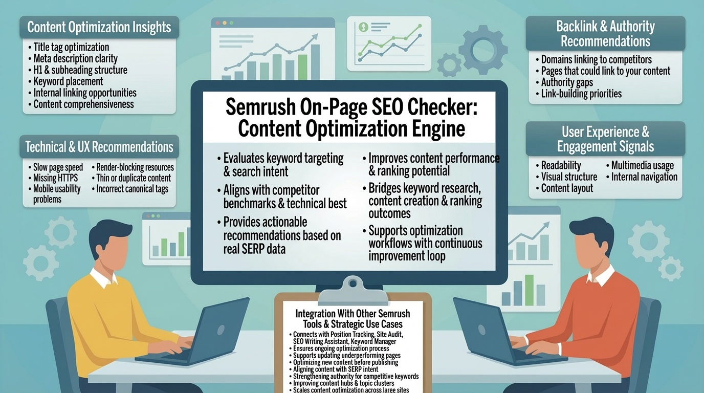 Pillar 6 — Semrush On‑Page SEO Checker & Content Optimization