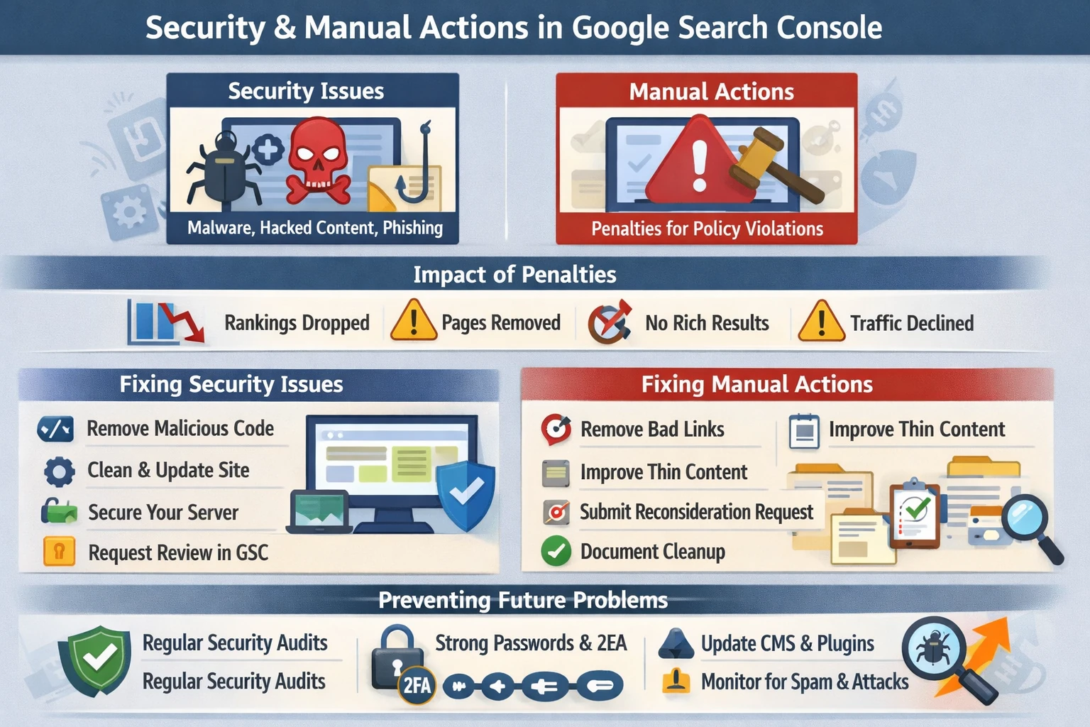 Pillar 7 Security, Manual Actions & Spam Detection (Google Search Console)-Optimized