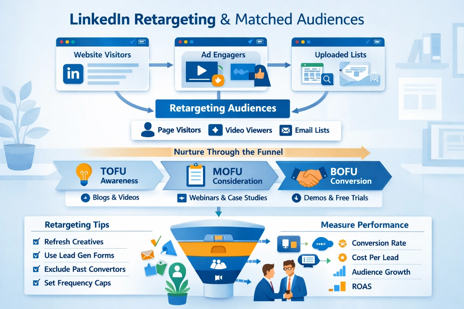 Pillar 7 — LinkedIn Ads Retargeting & Matched Audiences-Optimized