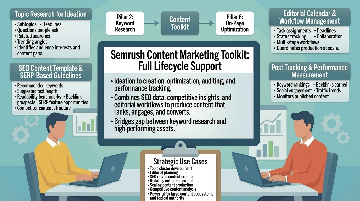 Pillar 7 — Semrush Content Marketing Toolkit & Topic Research