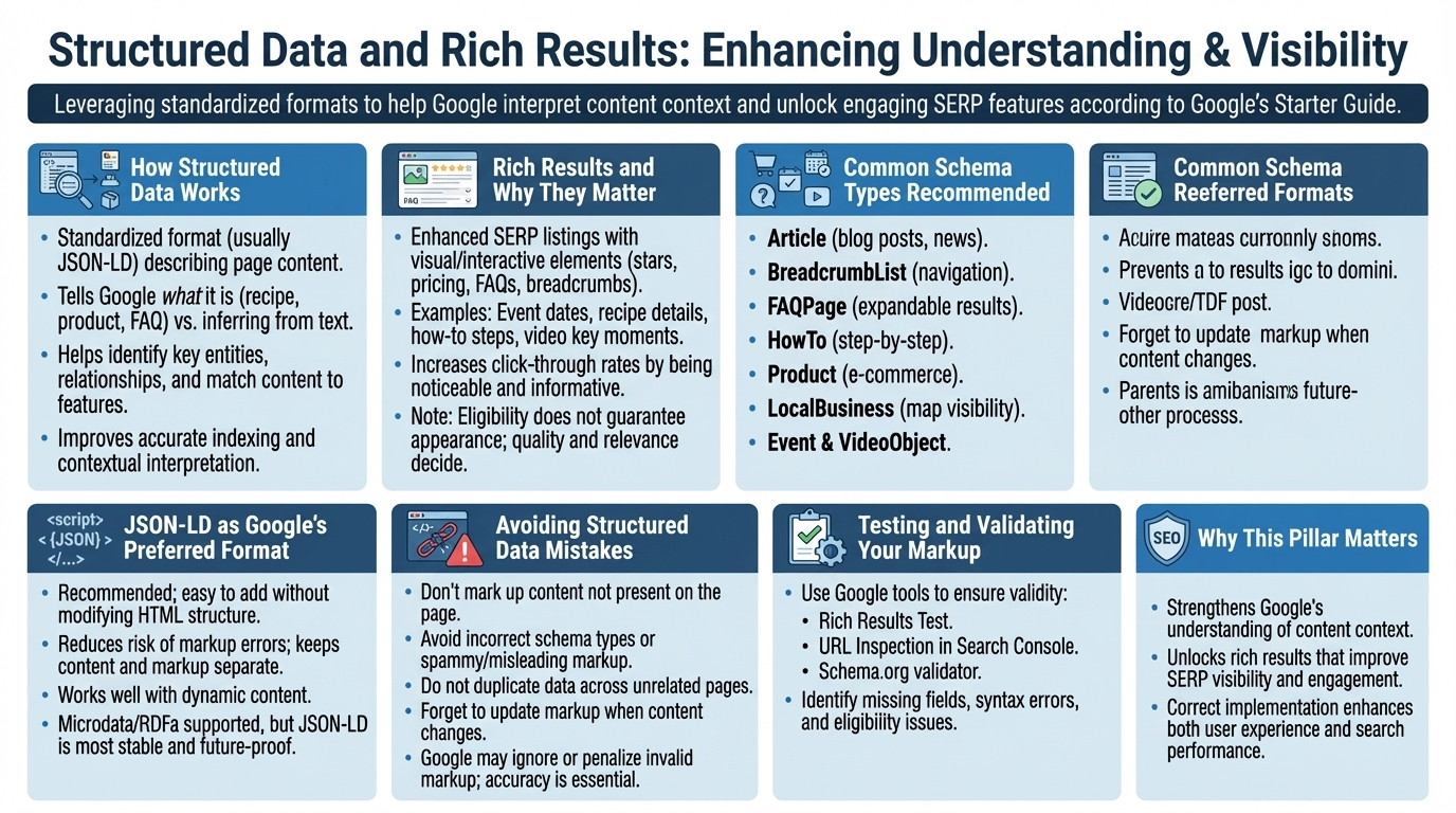Pillar 7 — Structured Data, Rich Results & Schema Markup (Google SEO)