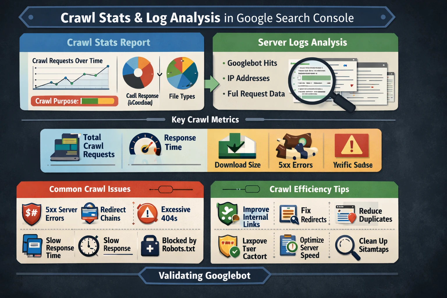 Pillar 8 Crawl Stats, Server Logs & Bot Behavior (Google Search Console)-Optimized