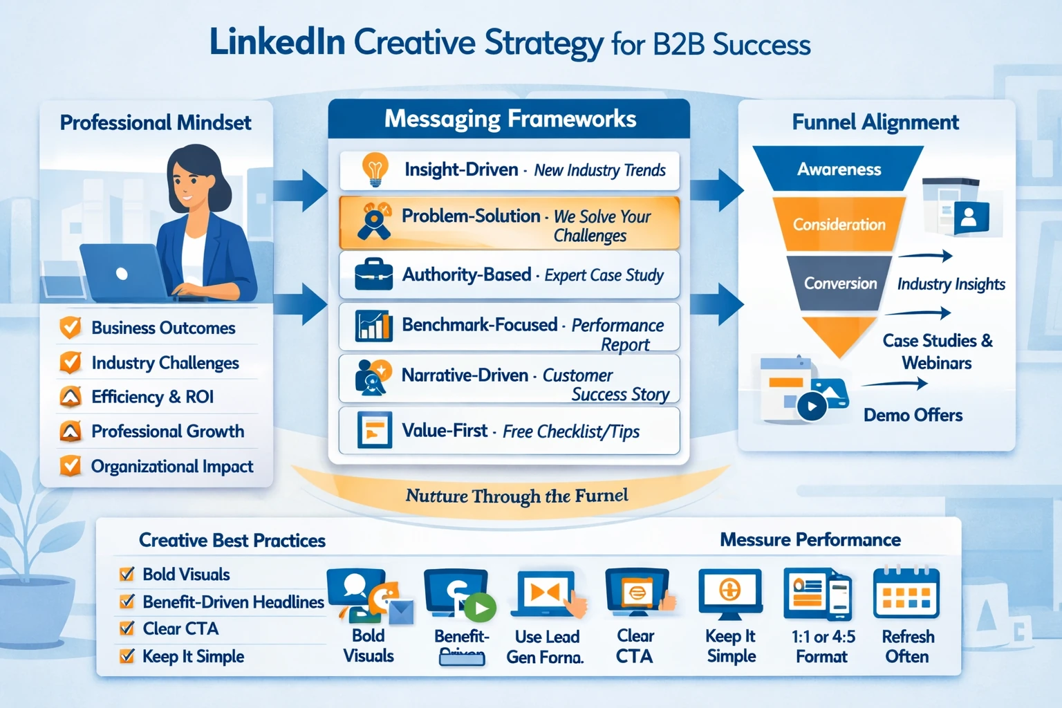 Pillar 8 — LinkedIn Ads Creative Strategy & Messaging Frameworks-Optimized