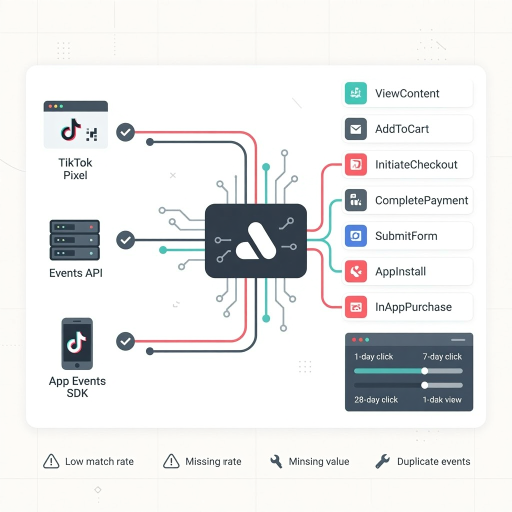 Pillar 8 — TikTok Pixel, Events API & Conversion Tracking Architecture