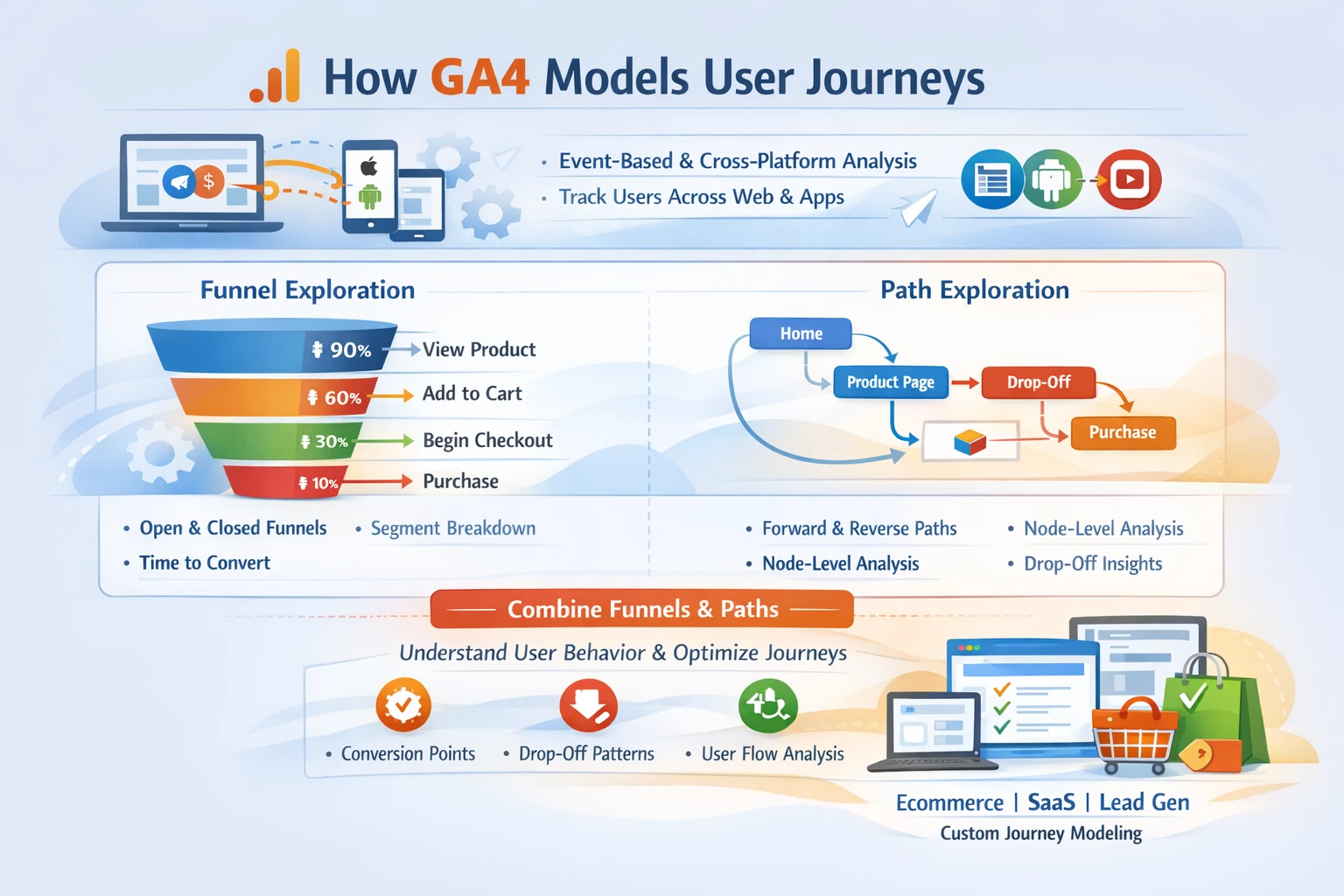 Pillar 9 GA4 Funnels, Path Exploration & User Journey Analysis-Optimized