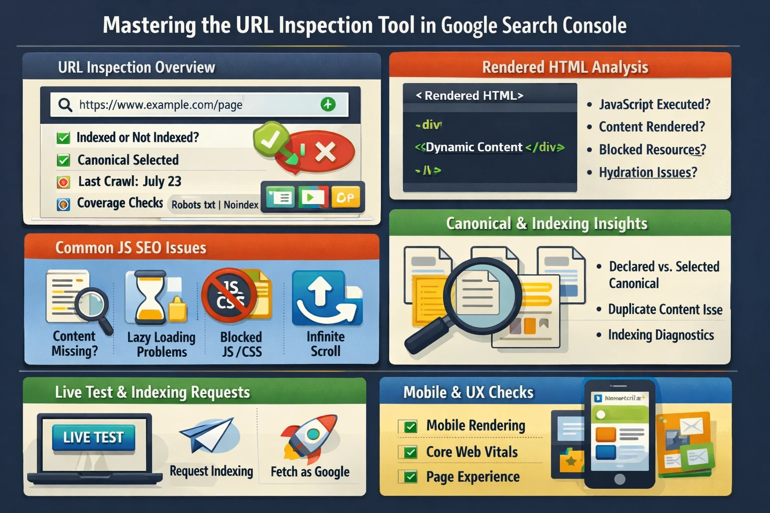 Pillar 9 URL Inspection, Rendering & JavaScript SEO (Google Search Console)-Optimized